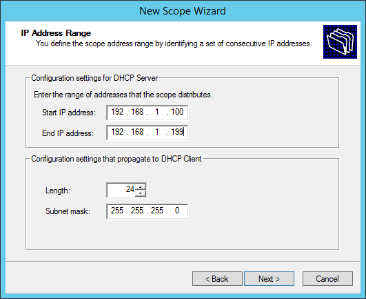 How to configure a multiscope DHCP server to work with VLANs