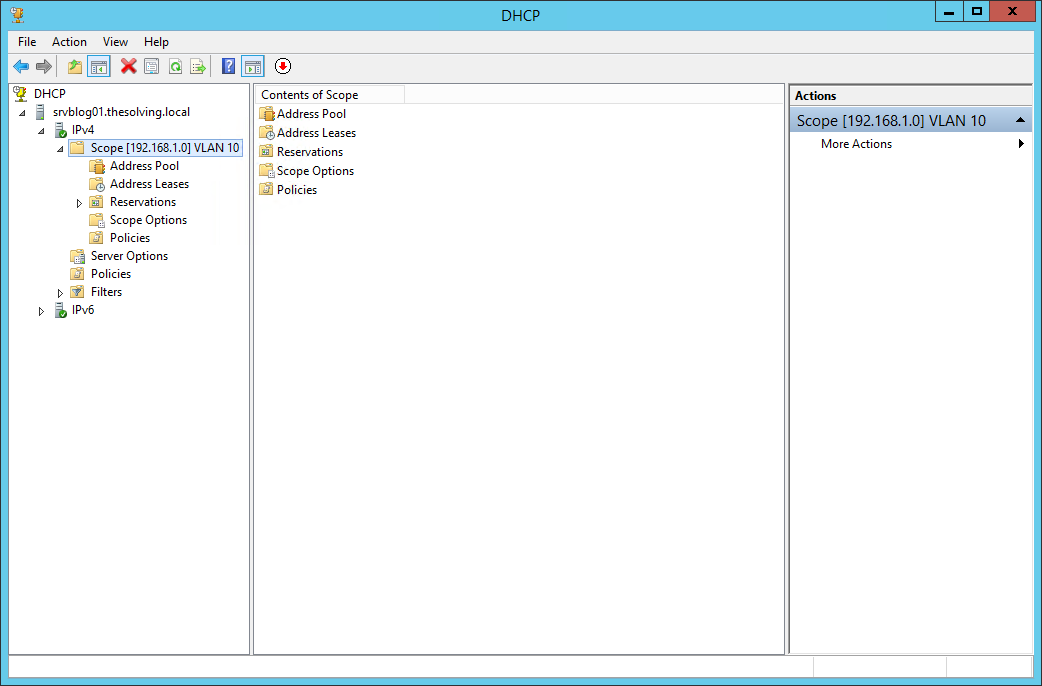 How to configure a multiscope DHCP server to work with VLANs