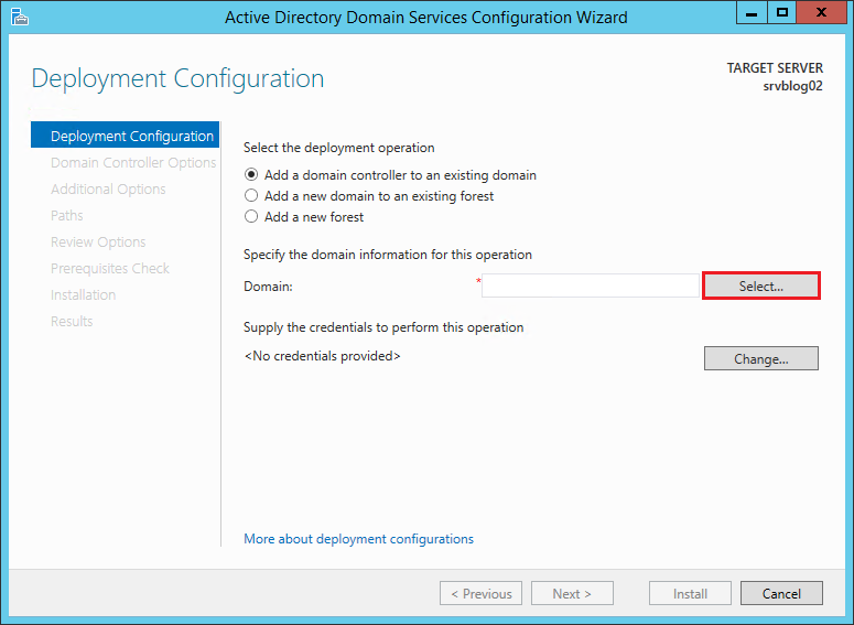 How to add a Backup Domain Controller to an existing Active Directory Domain