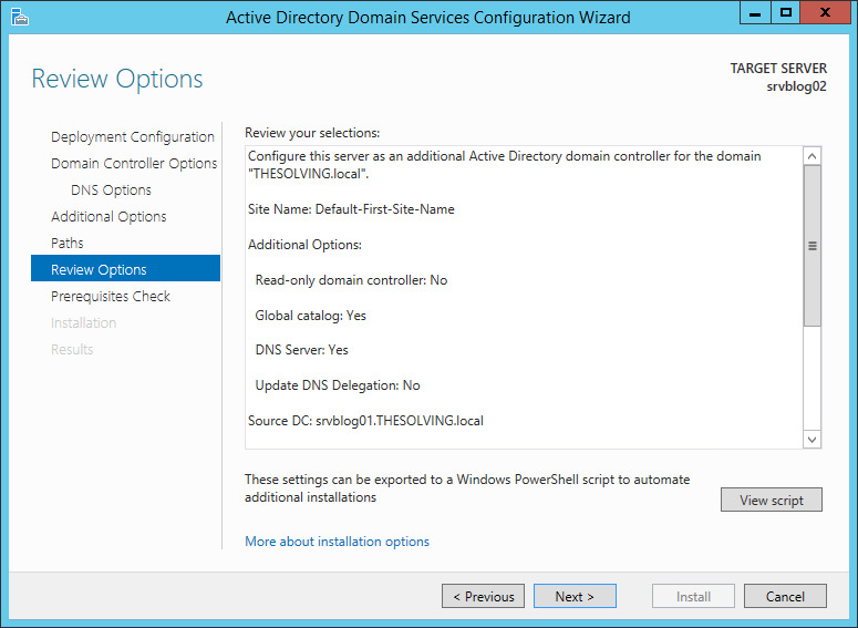 How to add a Backup Domain Controller to an existing Active Directory Domain