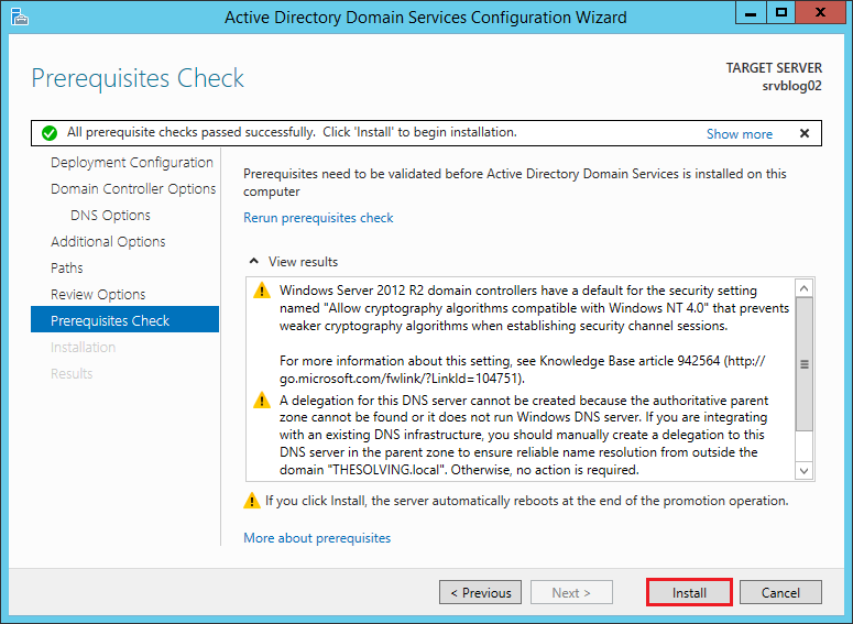 How to add a Backup Domain Controller to an existing Active Directory Domain