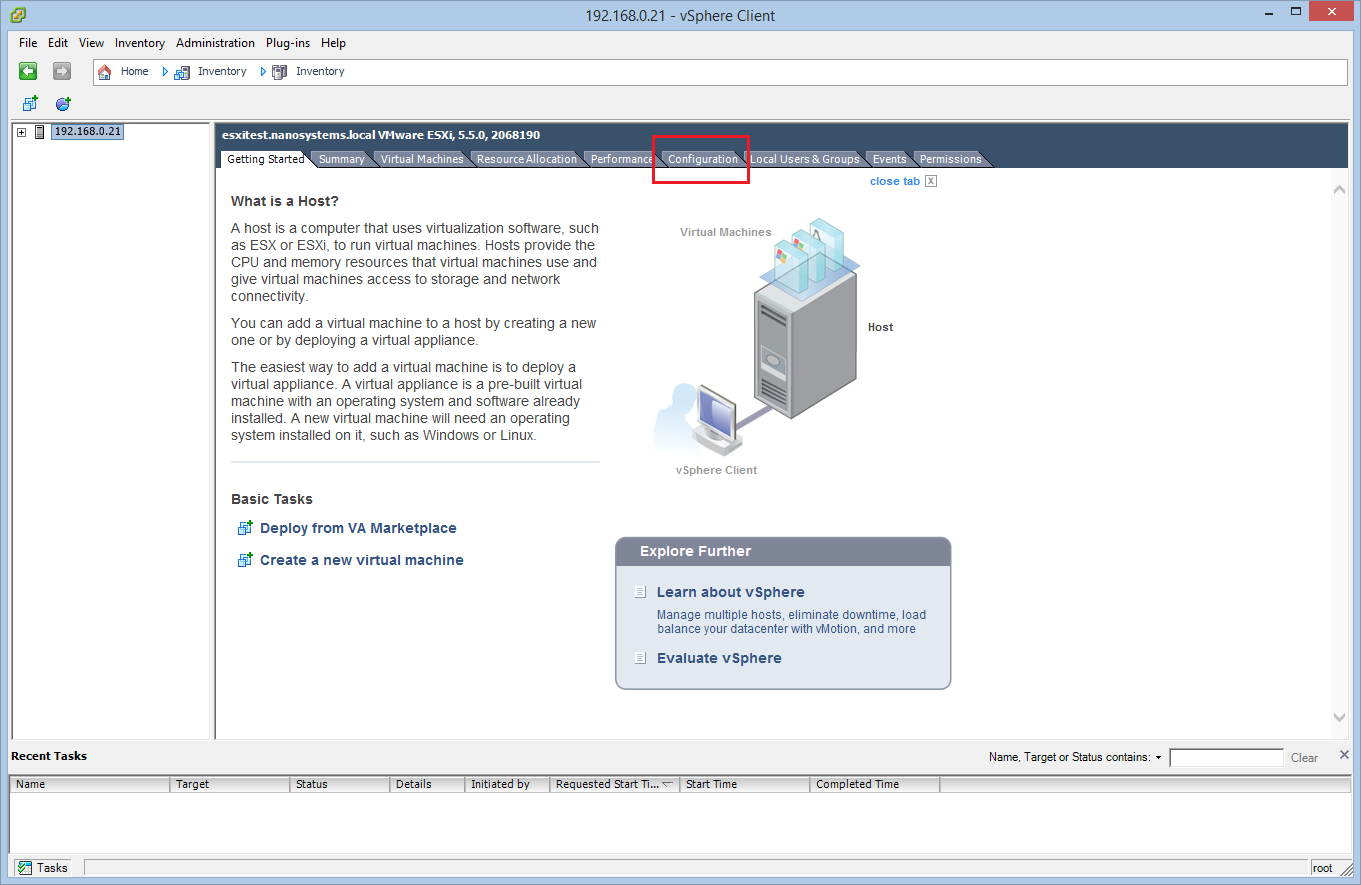 esxi shell