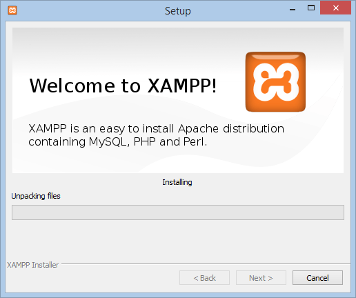 xampp install components after