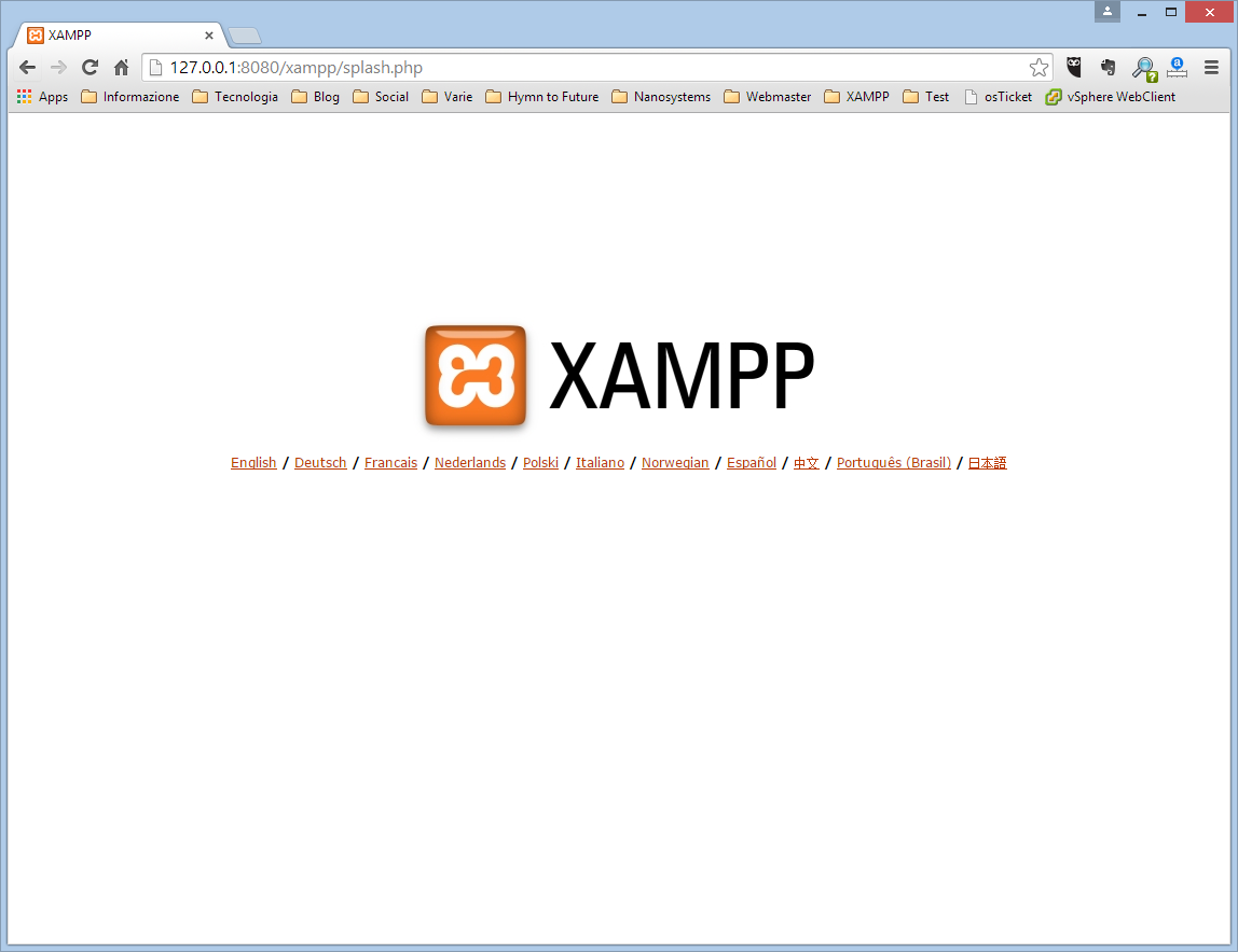 configure xampp apache web server remote