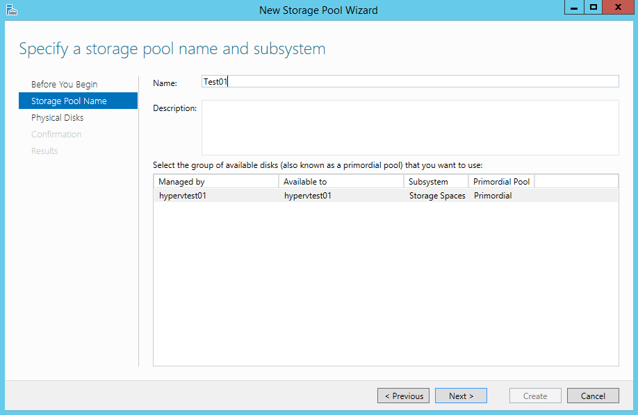 Storage Spaces on Windows Server 2012