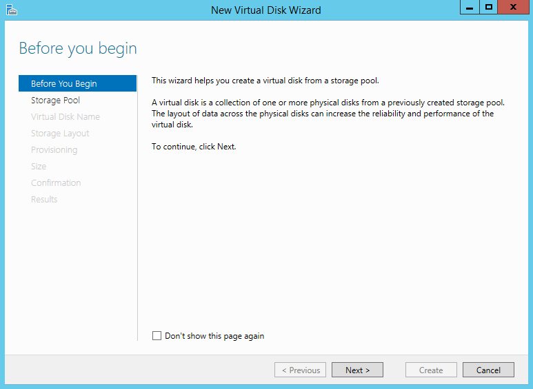 Storage Spaces on Windows Server 2012