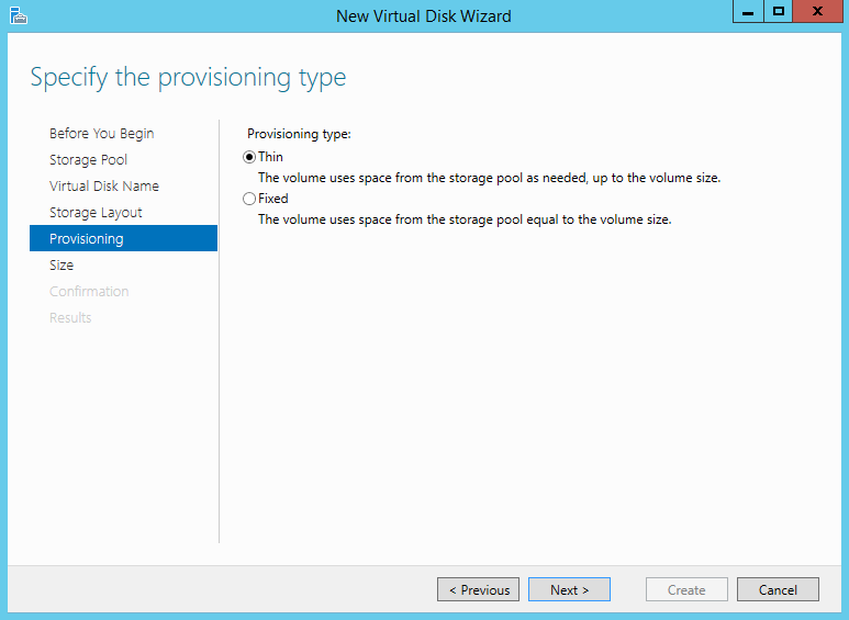 Storage Spaces on Windows Server 2012