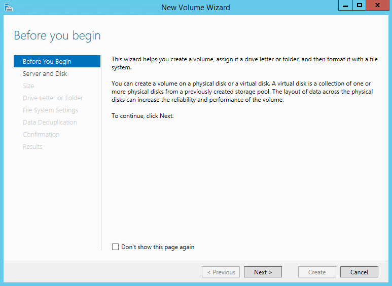 Storage Spaces on Windows Server 2012