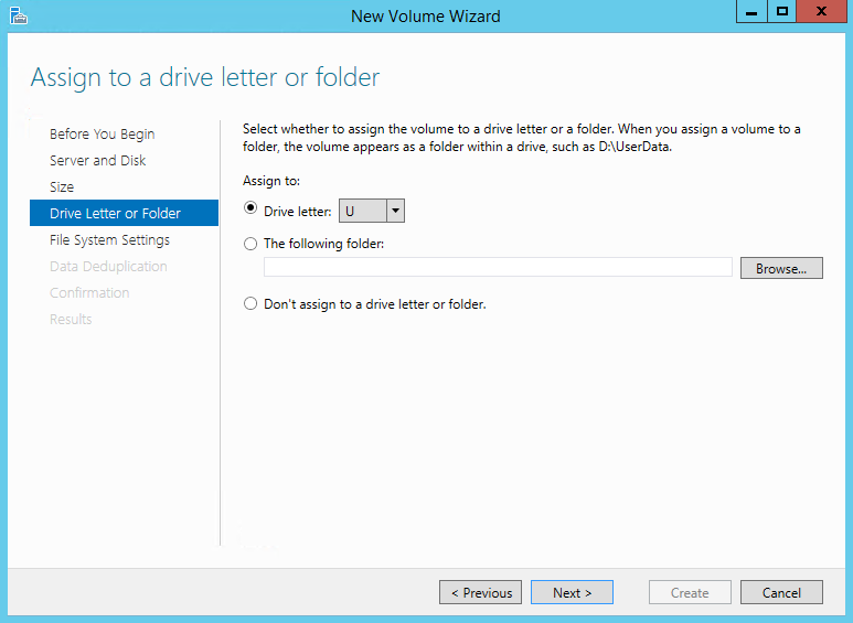 Storage Spaces on Windows Server 2012