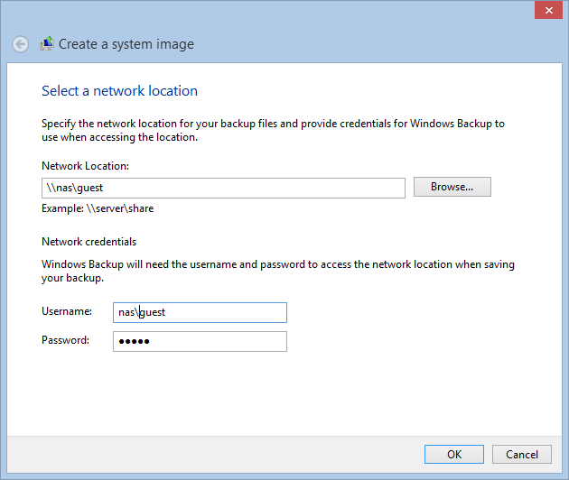 System Image Backup in Windows 10 e 8.1