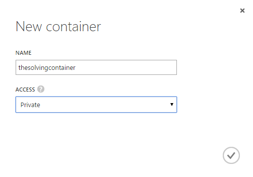 How to create an object storage container with Azure cloud