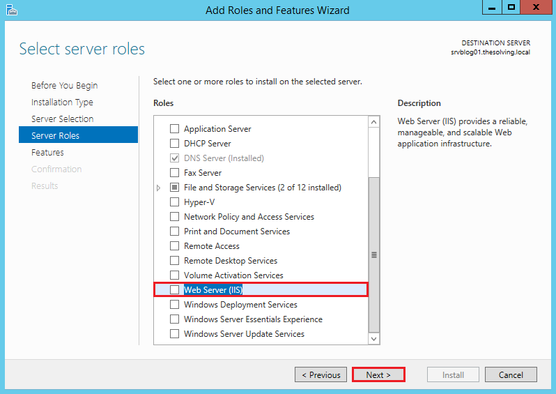 How to install and configuri IIS on Windows Server 2012 R2