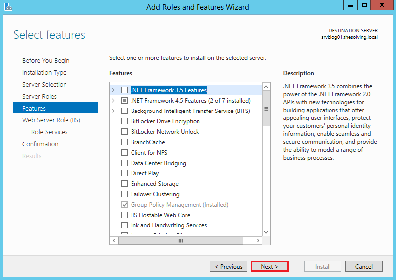 how to configure iis in windows server 2012