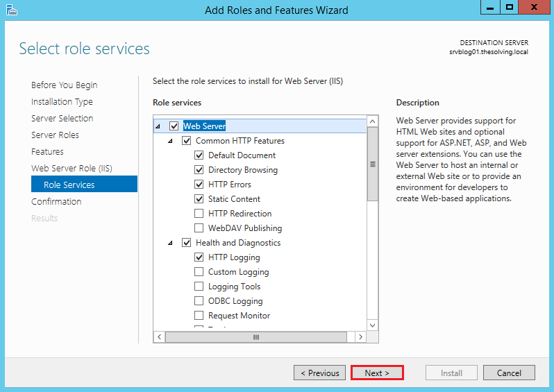 How to install and configuri IIS on Windows Server 2012 R2