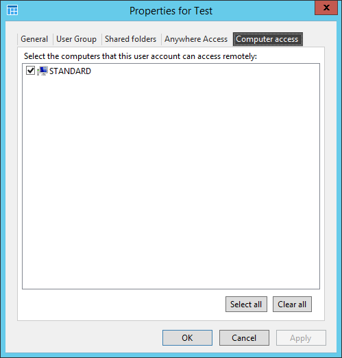 How to allow Remote Desktop Control to a standard domain user
