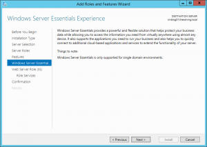 How To Install The Windows Server Essentials Dashboard