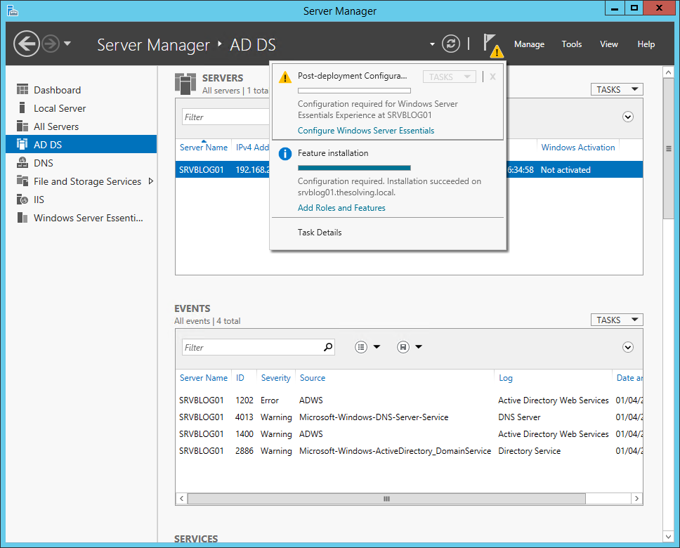 How to install the Windows Server Essentials Dashboard