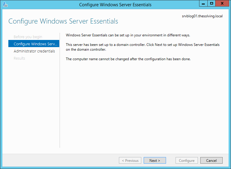 How to install the Windows Server Essentials Dashboard