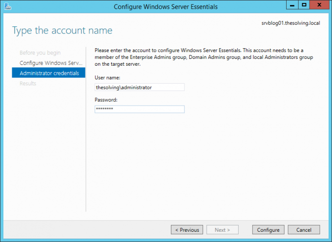 How To Install The Windows Server Essentials Dashboard