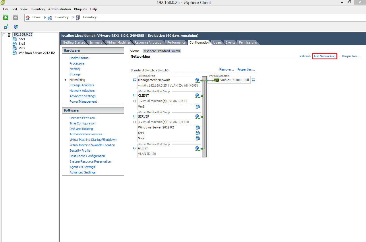 Vcenter настройка. ESXI Management Network VLAN. VSPHERE Standard Switch. Add Network VSPHERE. Аутентификация виртуальных машин.