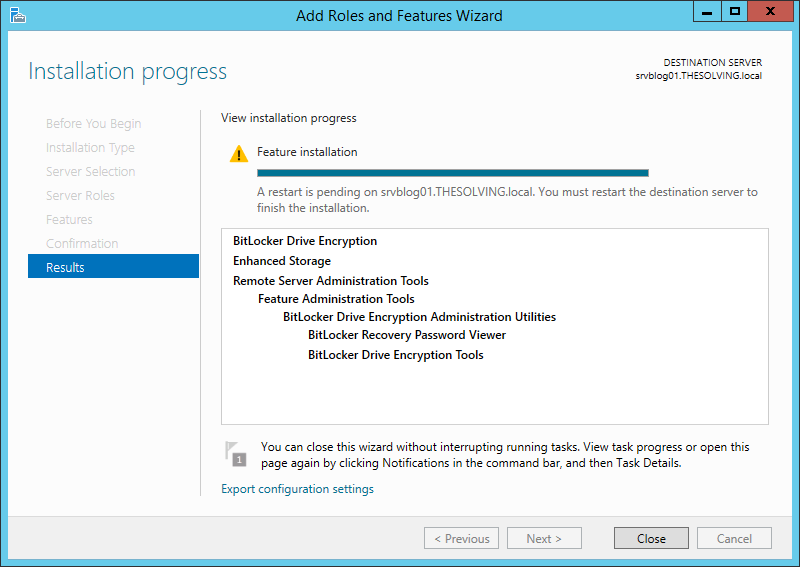 Bitlocker windows server 2012 r2 включить