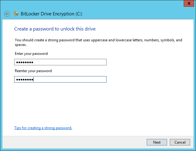 How to enable BitLocker on Windows Server 2012 R2