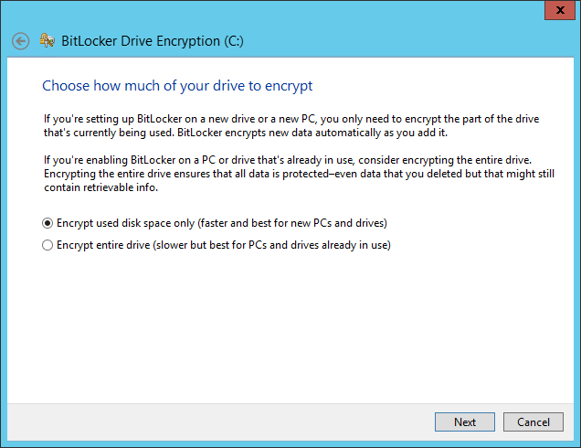 How to enable BitLocker on Windows Server 2012 R2
