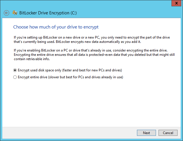 Bitlocker windows server 2012 r2 включить