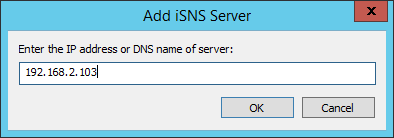 How to install and configure a iSNS server on Windows 2012 R2
