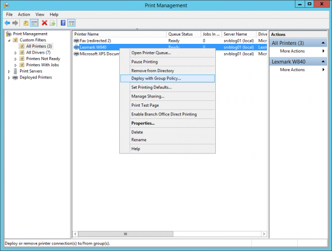 How to share printers via group policy gpo microsoft geek