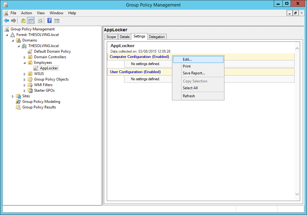 applocker gpo server 2012 location