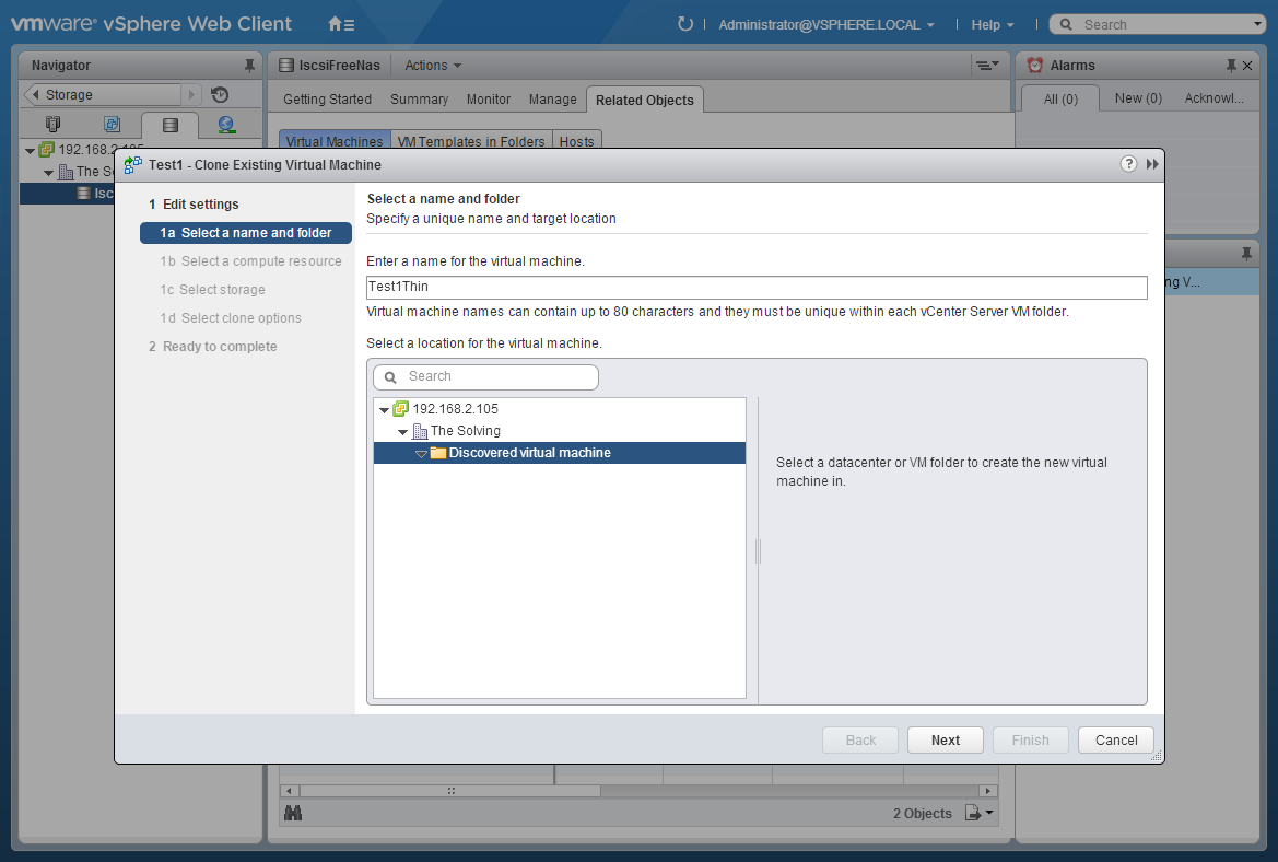 Convert a thick provisioned disk to thin and vice versa on VMware ESXi
