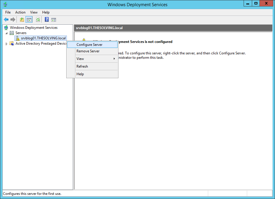 Configuring and using Windows Deployment Services