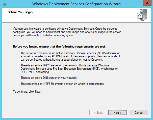 Configuring and using Windows Deployment Services