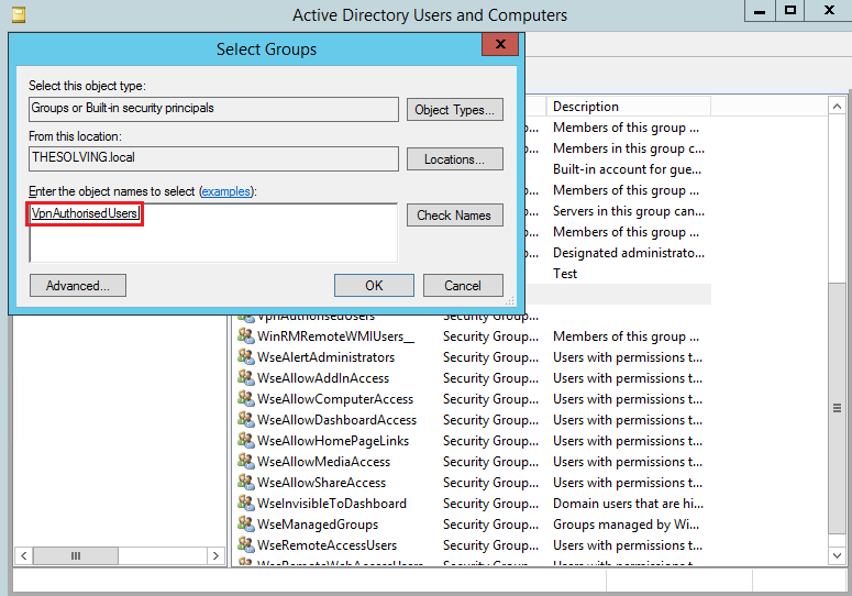 configuration required for active directory domain services